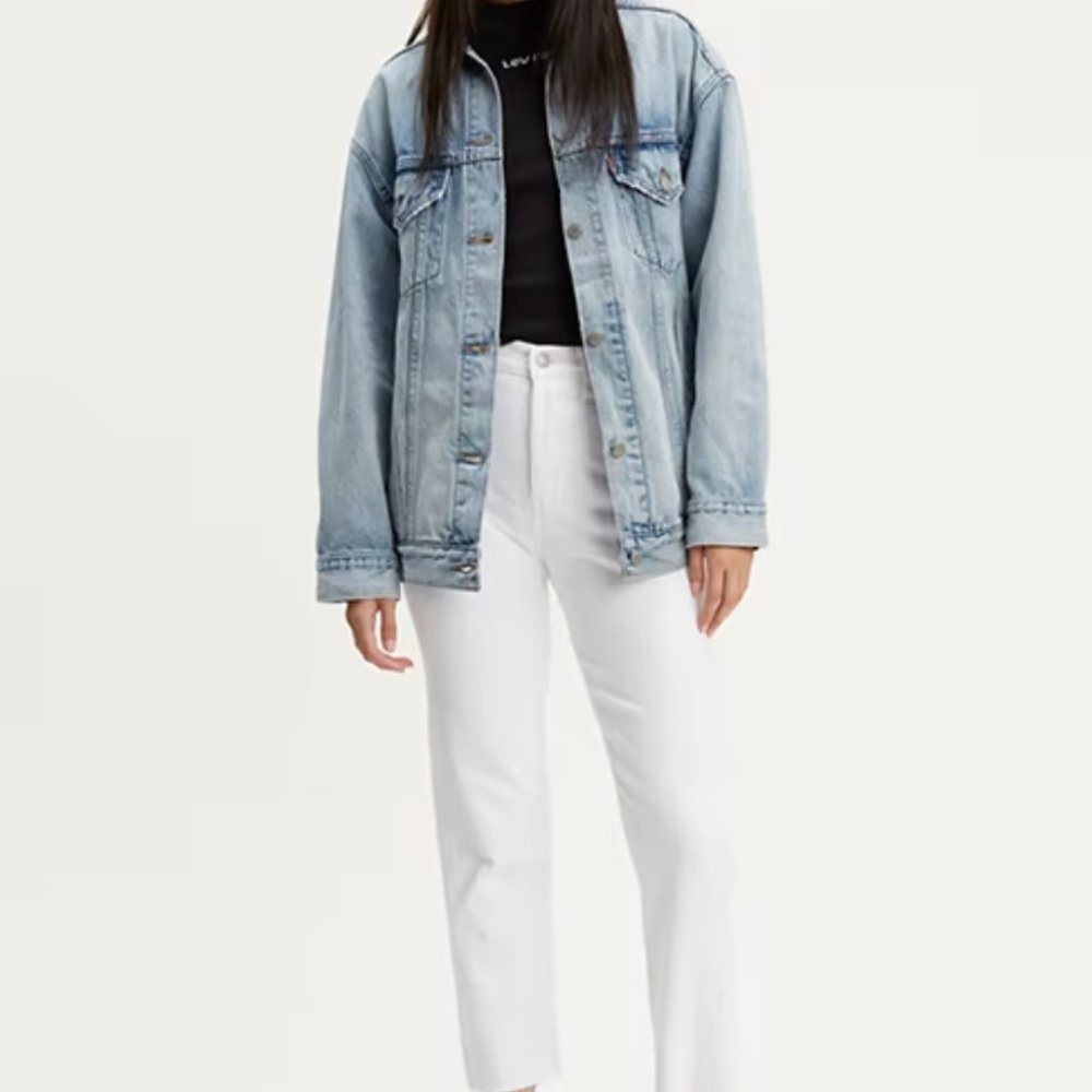 Levi's® Premium WEDGIE STRAIGHT FIT WOMEN'S JEANS | White | Size 26
